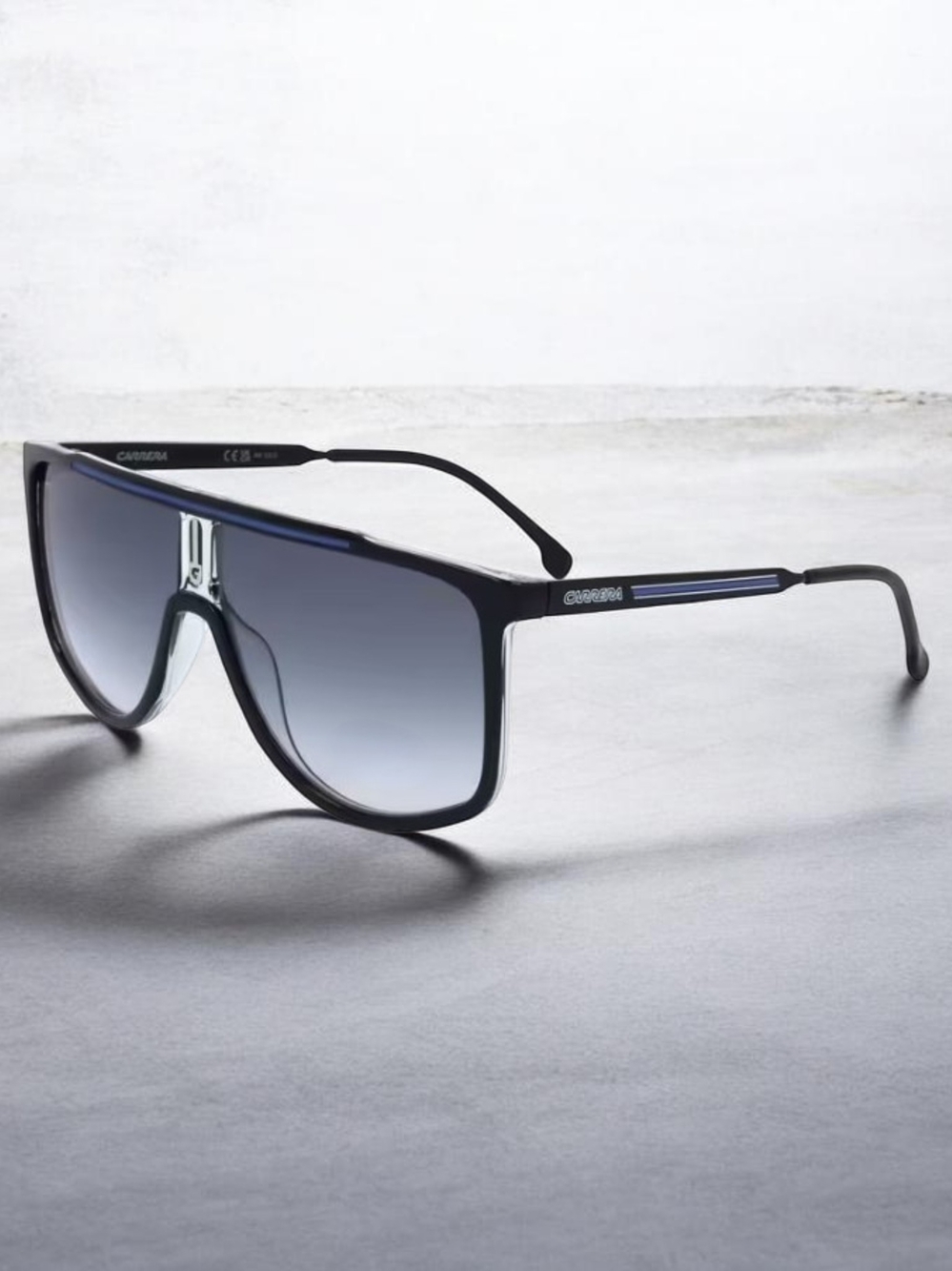 Carrera Men's 61 mm Black Blue Sunglasses CARRERA1056-S-D51-61